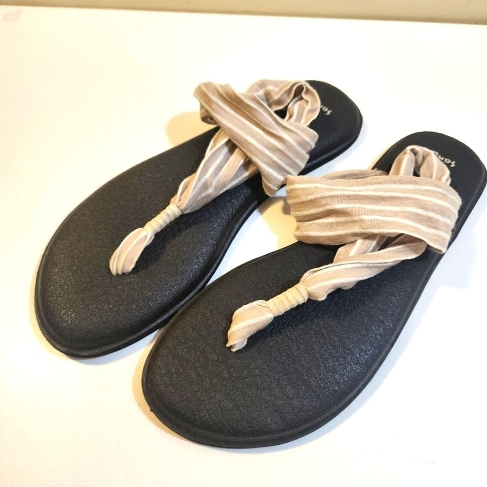 SANUK Yoga sling Fabric sandals size 9 - Picture 3 of 10